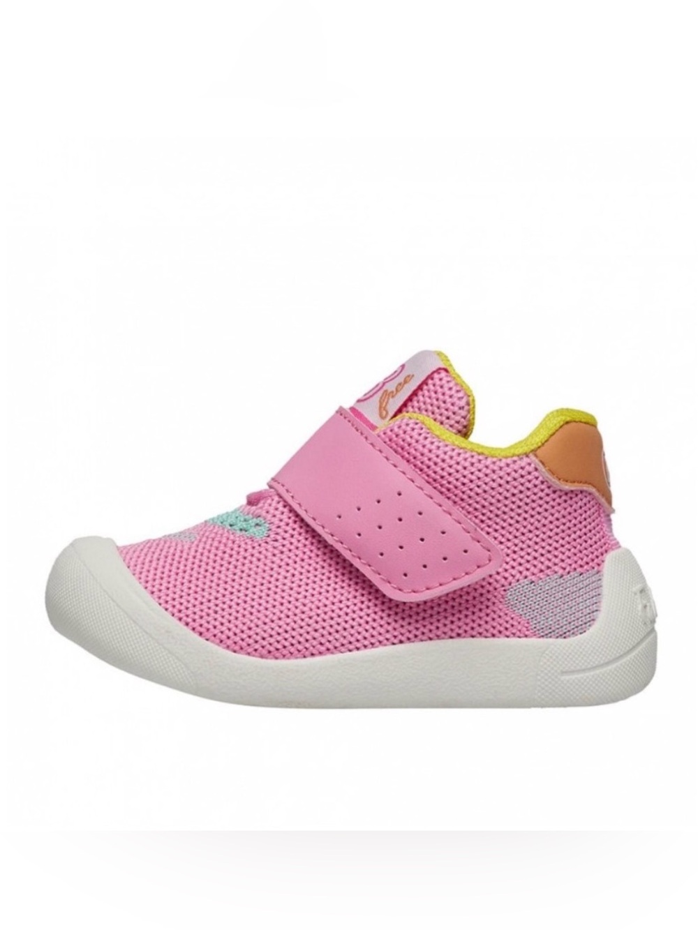 NWT FALCOTTO FREE VL. - First steps shoes in faux leather and fabric White-Pink